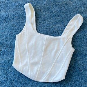 Wilfred white cropped tank top size M $30
